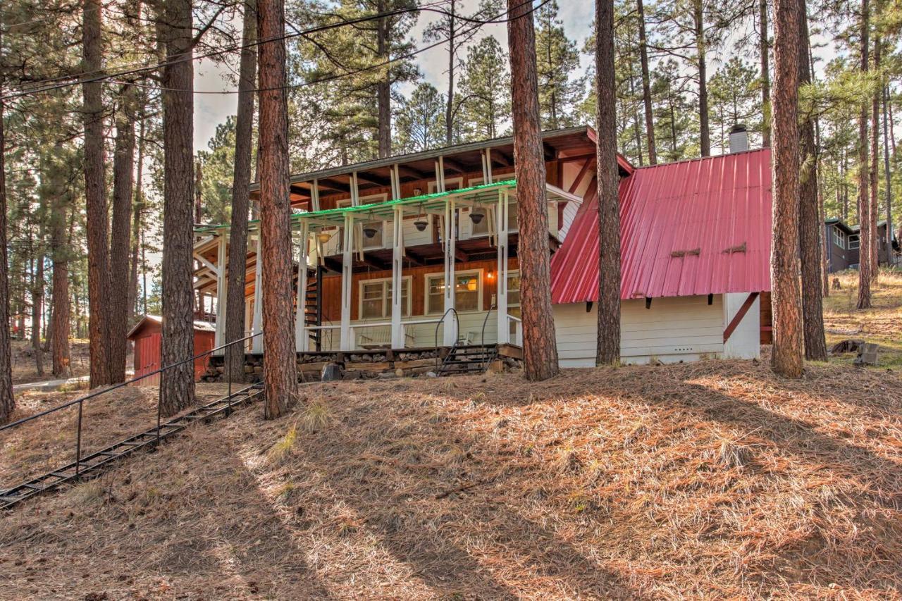 Ruidoso Cabin With Forest Views And Covered Porch Exterior photo
